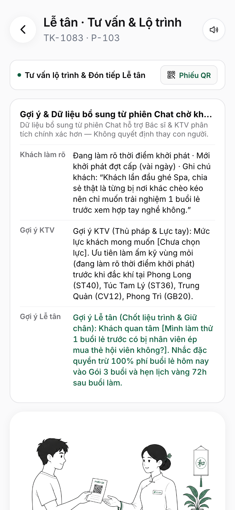 Lễ tân màn 3
