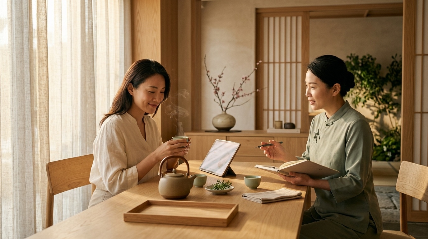 Trung tâm Dưỡng sinh Đông y đón khách bằng iPad chụp ảnh lưỡi